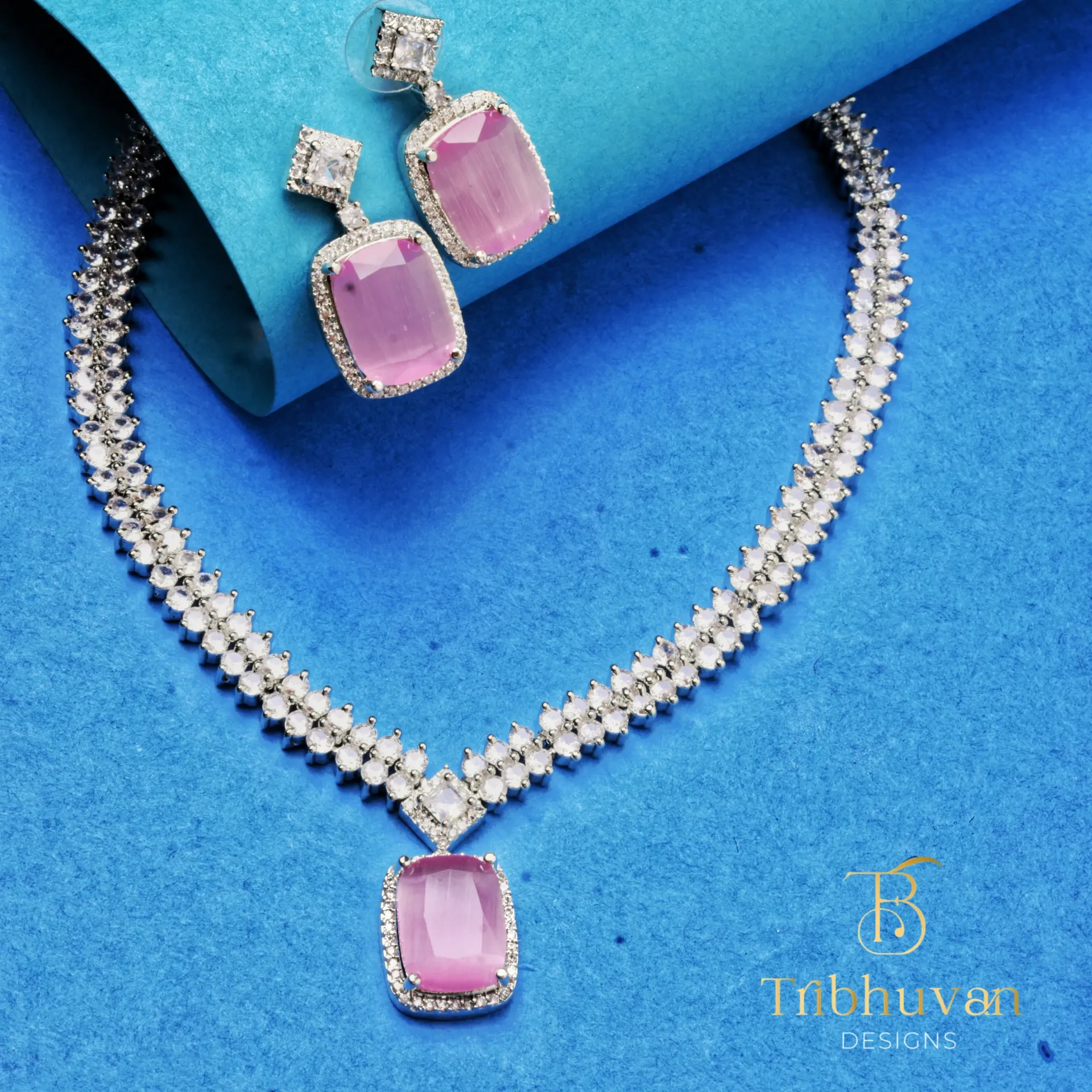 Blush Royale Statement Necklace Set