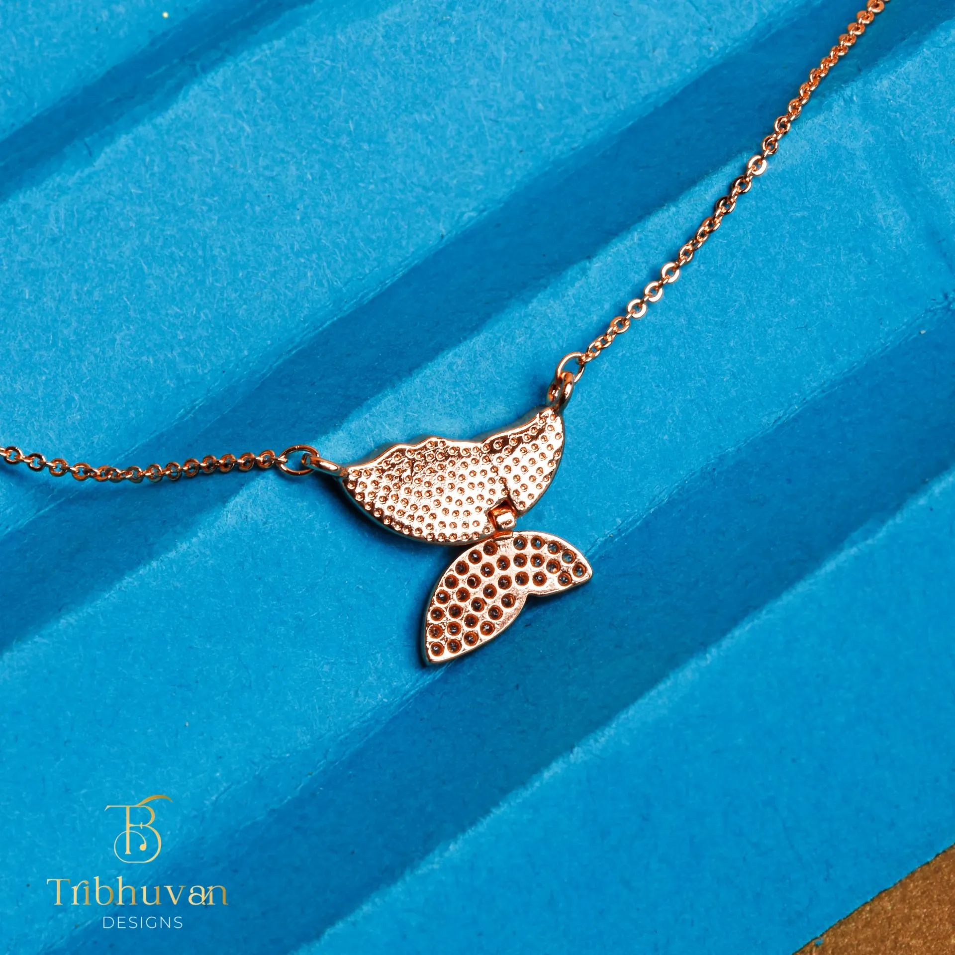 Blush Butterfly Pendant Necklace