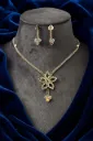 Crystal Bloom Pendant Necklace Set
