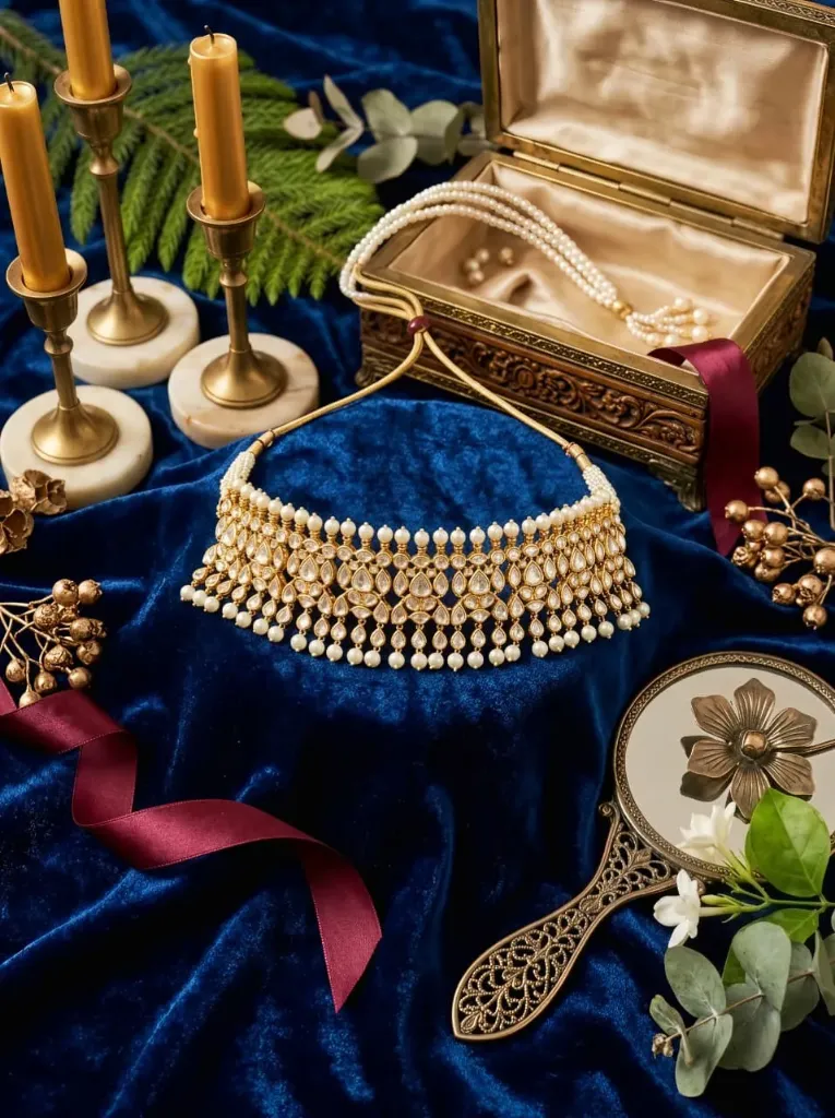 Regal Pearl Kundan Bridal Choker