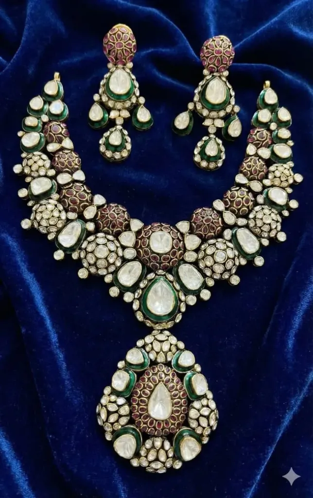 Royal Rani Polki Bridal Necklace Set